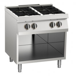Gas-Kochfläche 4 Brenner24 kW offener Unterbau - KBS