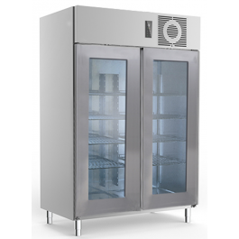 Edelstahl Glastürkühlschrank KU 1425 G - KBS