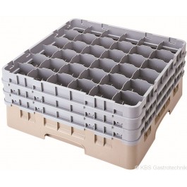 Gläserkorb mit 36 Fächern, 500x500mm, Glas max. Ø 73mm / H 92mm - KBS