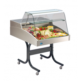 Mehrzweckvitrine Super 750 mit geradem Glasaufbau - KBS