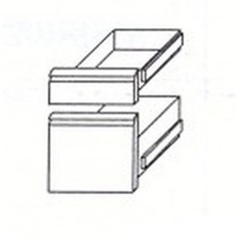 Schubladensatz 1/3 +2/3 Kühltischschubladensatz - KBS