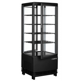 Kühlvitrine, Doppeltür, 98 L, SC 100 DT schwarz - Saro