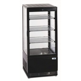 Tischkühlvitrine RT-78 G LED (schwarz) - KBS