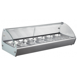 Aufsatz-Heißvitrine für 6 x GN 1/3 - KBS