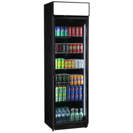 Glastürkühlschrank FLK 365 schwarz - KBS