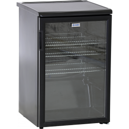 Glastürkühlschrank K 140G schwarz - KBS