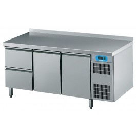 Kühltisch GN 1/1, 2 Schubladen / 2 Türen - CHROMOnorm