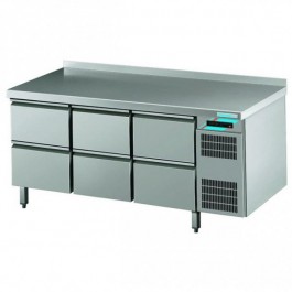 Kühltisch GN 1/1, 6 Schubladen - CHROMOnorm
