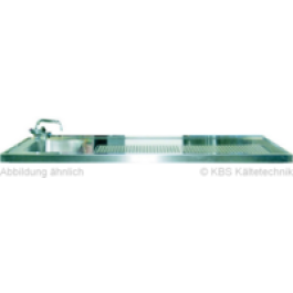 Schanktischabdeckung ,Wulstrand, 1 Becken links 2700 x 750 mm - KBS