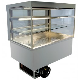 Einbaukühlvitrine HCO-112-70-E Front offen - NordCap