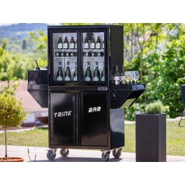 Mobilbar mit Untergestell auf Rollen - KBS