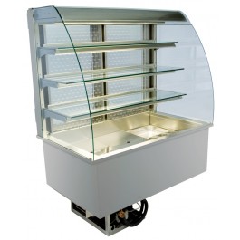 Einbaukühlvitrine OPV 80-87-M2 Front offen - NordCap