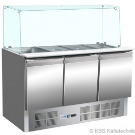 Saladette KBS 904 mit geradem Glasaufbau - KBS