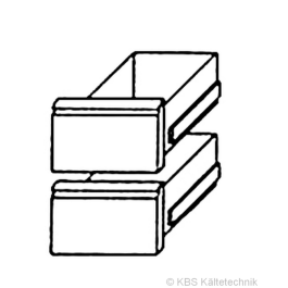 Bäckereikühltischschubladensatz 1/2 +1/2 - KBS