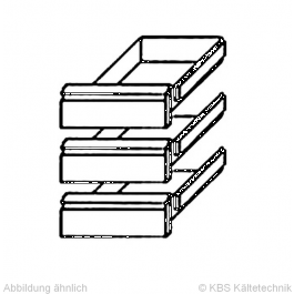 Kühltischschubladensatz 3 x 1/3 GN 1/1 - KBS