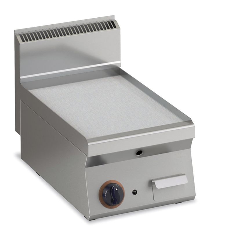 Gas Grillplatte glatt aus Edelstahl Fläche 396x555mm 1 Heizzone Tischgerät - KBS