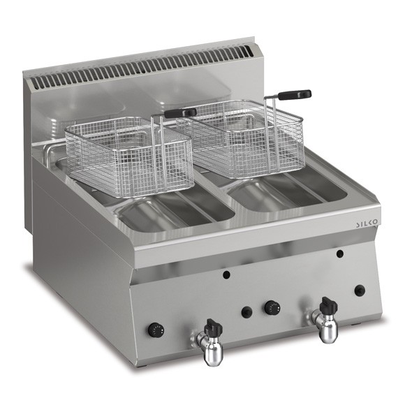 Gas Fritteuse 2 x 8 lt. Tischgerät - KBS
