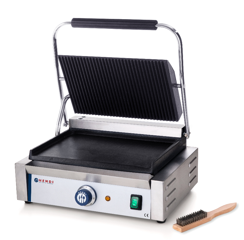 Kontaktgrill Grillfläche 34x32 cmoben gerillt & unten glatt, Tischgerät - KBS
