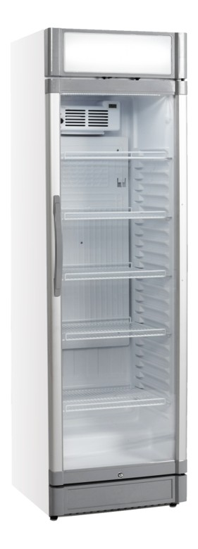 Energiespar-Kühlschrank mit Glastür und Leuchtaufsatz - L 375 GL Eco - Esta