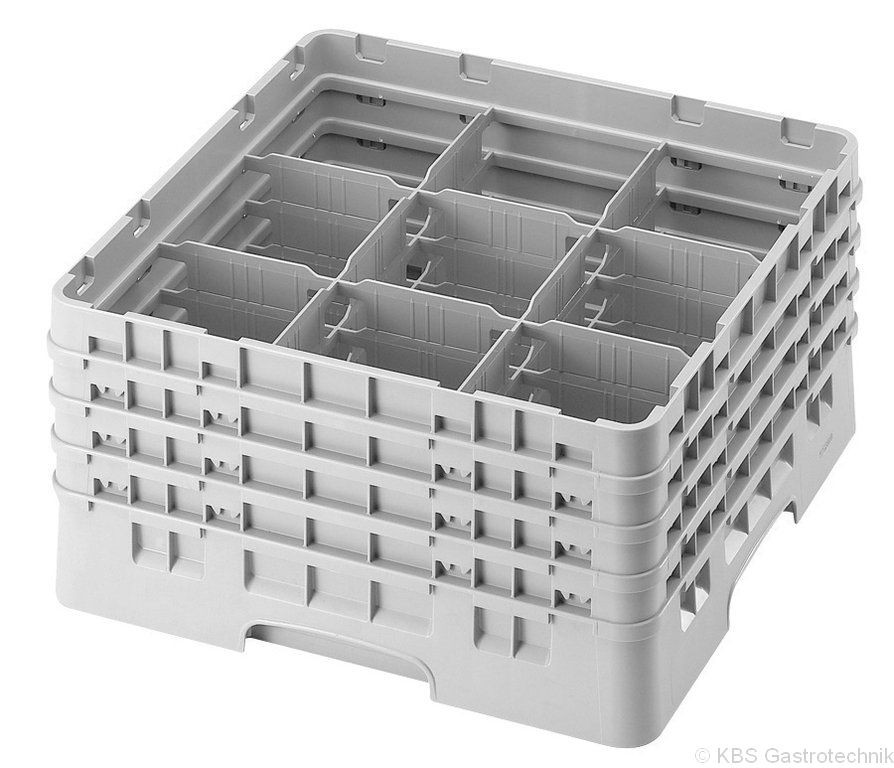 Gläserkorb mit 9 Fächern, 500x500mm, Glas max. Ø 149mm / H 298mm - KBS