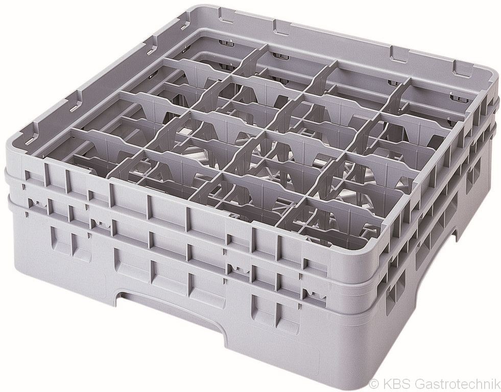 Gläserkorb mit 16 Fächern, 500x500mm, Glas max. Ø 111mm / H 92mm - KBS