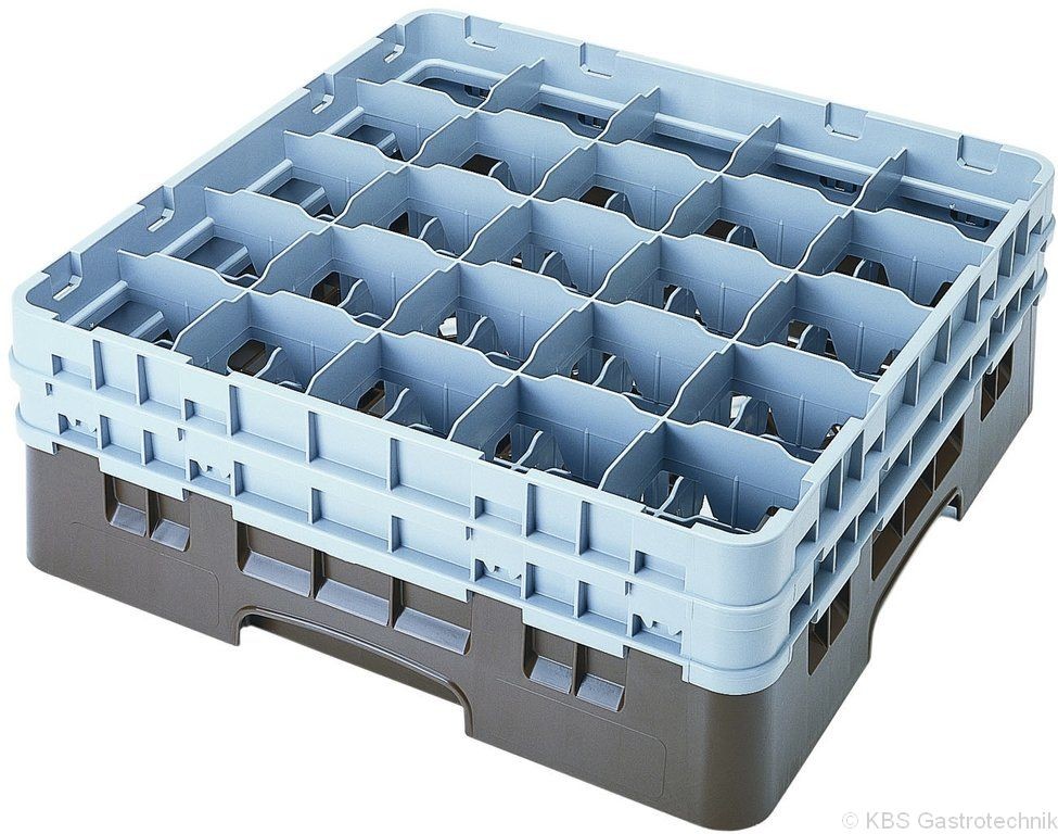 Gläserkorb mit 25 Fächern, 500x500mm, Glas max. Ø 87mm / H 257mm - KBS