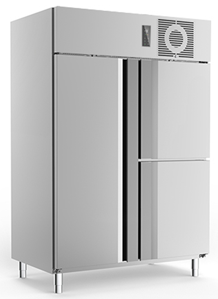 Edelstahl Tiefkühlschrank TKU1425 3türig - KBS