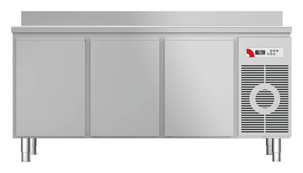 Kühltisch mit Arbeitsplatte aufgekantet KTF 3220 M - KBS