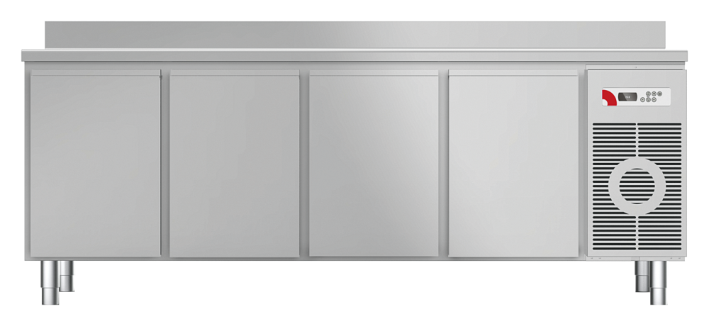 Kühltisch mit Arbeitsplatte aufgekantet KTF 4220 M - KBS