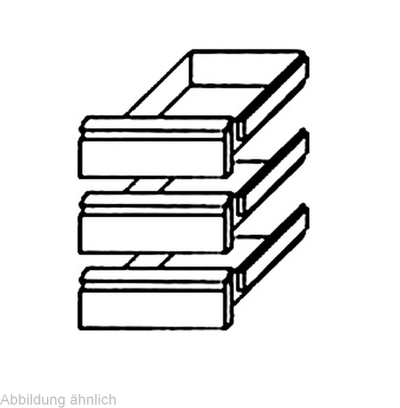 Schubladensatz 3 x 1/3 GN 1/1 KTF Serie - KBS