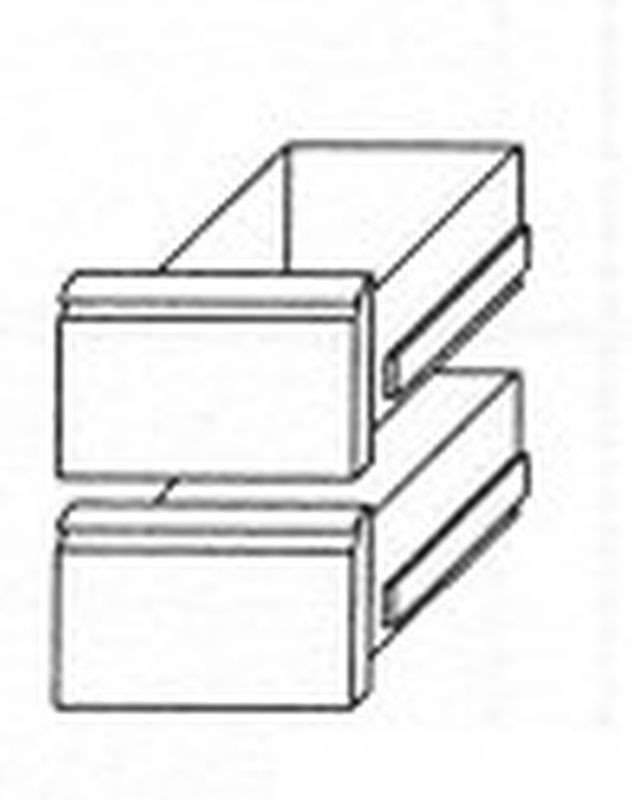 Schubladensatz 1/2 +1/2 für Kühltisch Classic - KBS