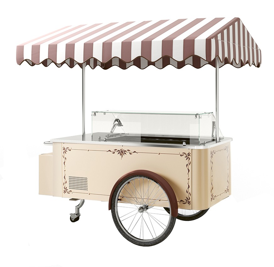 Speiseeiswagen CARRETTINO BEIGE - NordCap