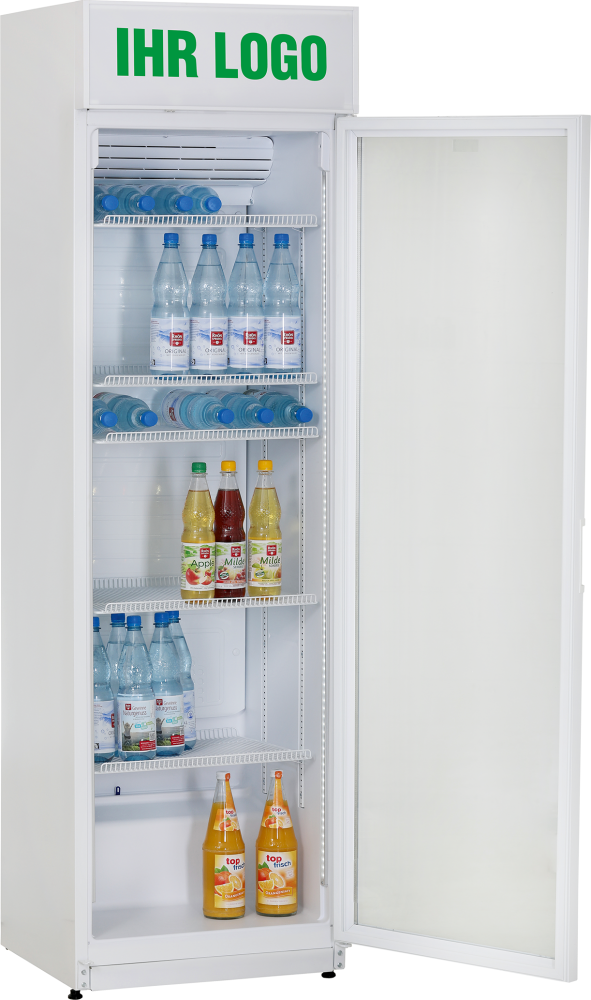 Glastürkühlschrank FLK 365 weiß - KBS