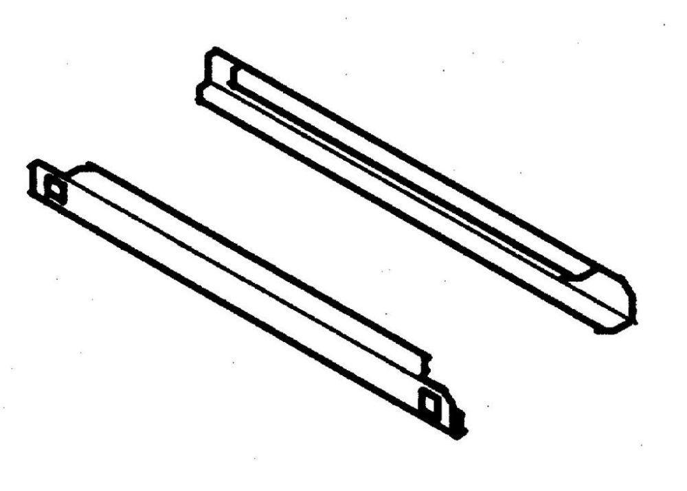Auflagenschienenpaar Pizzatisch 2600 und 2610 - KBS
