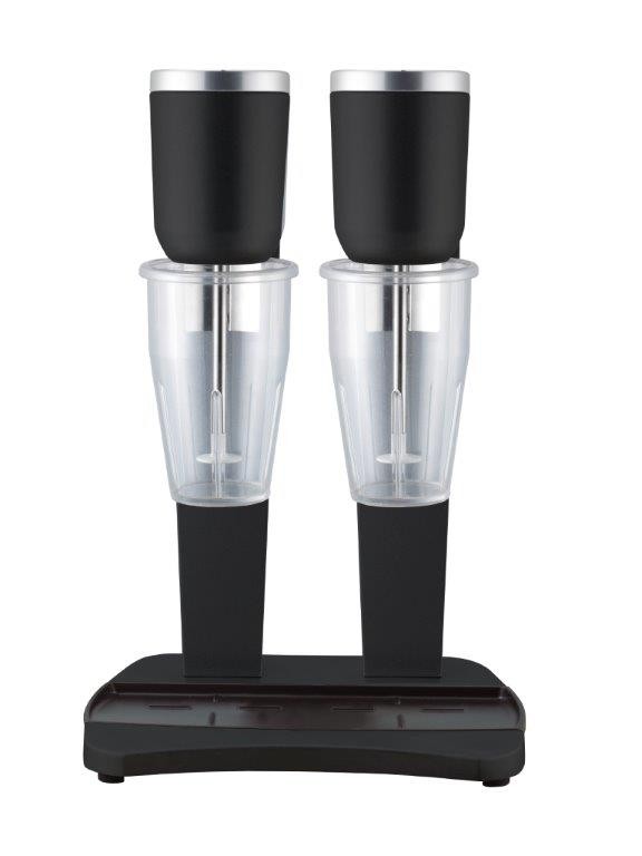 Mixer M98/2 Plus BT Frappé Mixer mit 2 transparenten Polycarbonatbechern schwarz - Nosch