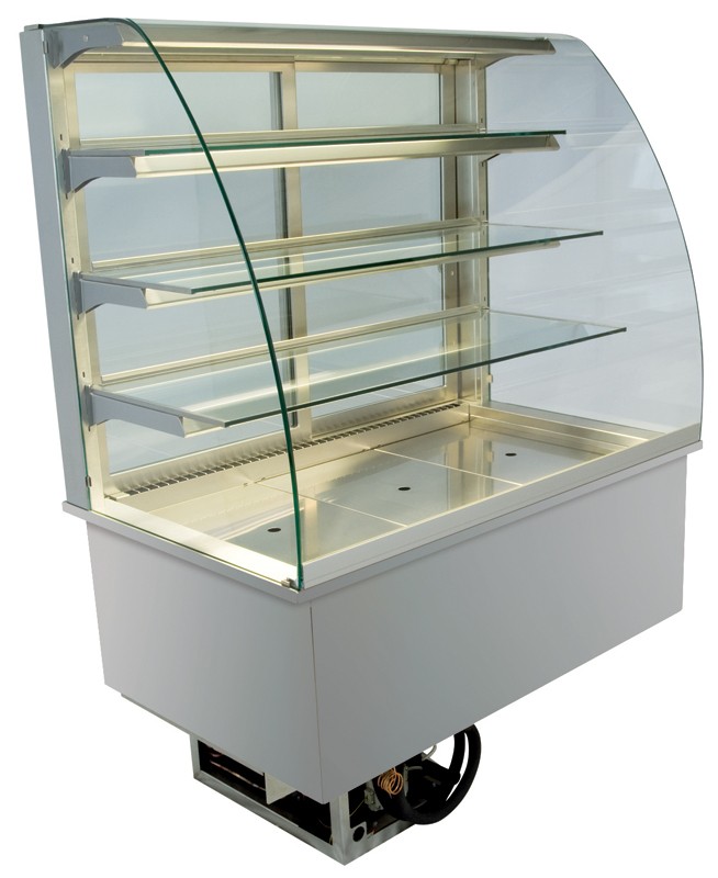Einbaukühlvitrine HCG-80-87-E Front geschlossen - NordCap