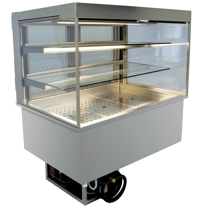 Einbaukühlvitrine HCO-80-70-Z Front offen - NordCap