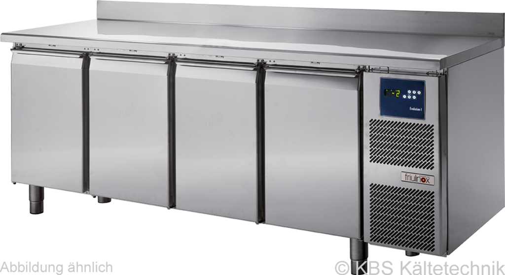Kühltisch KTF 4020 M (Arbeitsplatte mit Aufkantung) - KBS