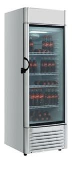 Kühlschrank mit Glastür und Leuchtaufsatz - LC 300 GL - Esta