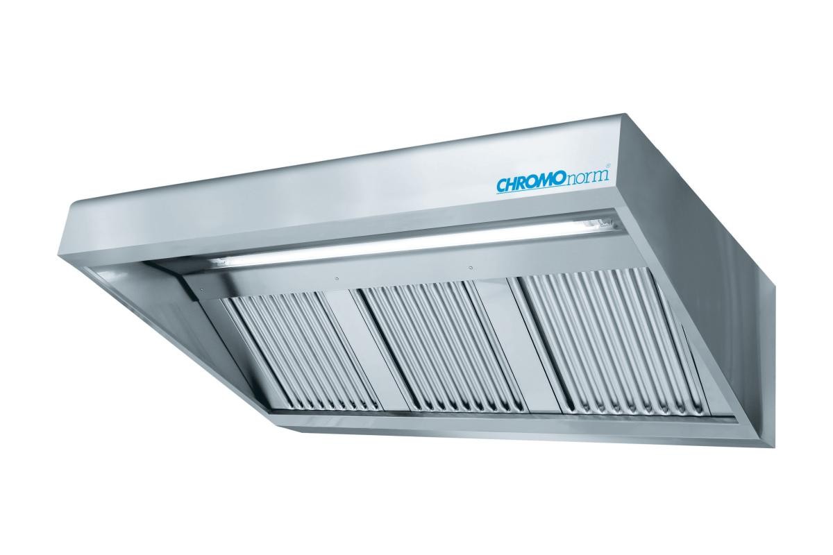Wandhaube mit Ventilator - CHROMOnorm