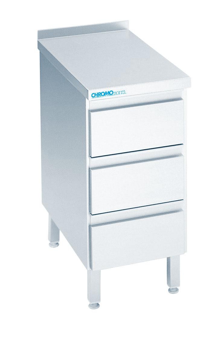 Schubladenblock mit 3 Schubladen - CHROMOnorm