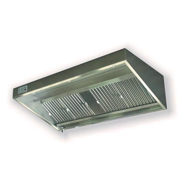 Wandhaube Trapezform 160x70cmAnschlußfertig -Filter Typ B - KBS