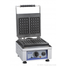 Waffeleisen mit fester Backplattefür 2x Waffeln 8x16x1,5cm - KBS