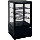 Mini-Umluftkühlvitrine, 68 Liter, SC 70 schwarz - Saro