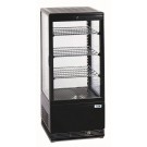 Tischkühlvitrine RT-78 G LED (schwarz) - KBS