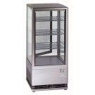 Tischkühlvitrine RT-78 G LED (silber) - KBS