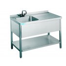 Spültisch mit 1 Becken - CHROMOnorm