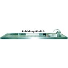 Schanktischabdeckung, Aufkantung, 1 Becken rechts 1600 x 700 mm - KBS