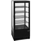 Kühlvitrine, Doppeltür, 98 L, SC 100 DT schwarz - Saro