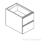 Schubladenblock 2 GN 1/1 Tiefe 54cm, Höhe 56cm - KBS